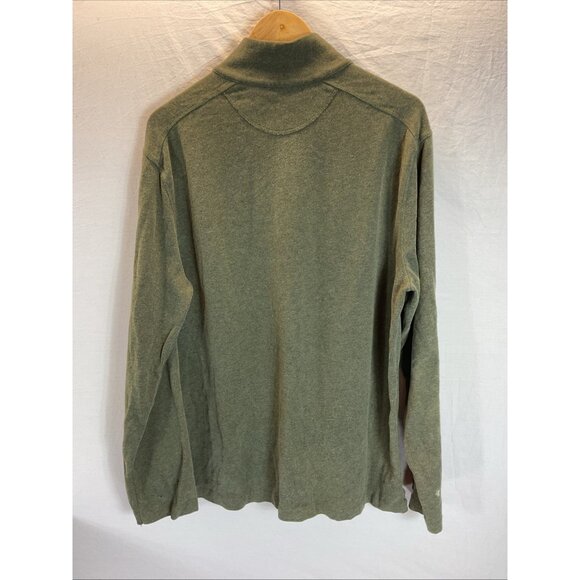 J Crew Shirt Men's Cotton Sueded Jersey 1/4‎ Zip Long Sleeve Collared Pullover L - Picture 2 of 11